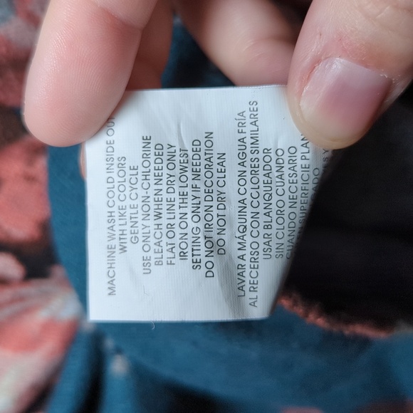 Sequin Hearts Girls Blue Floral Tunic Size 7 - Picture 4 of 5